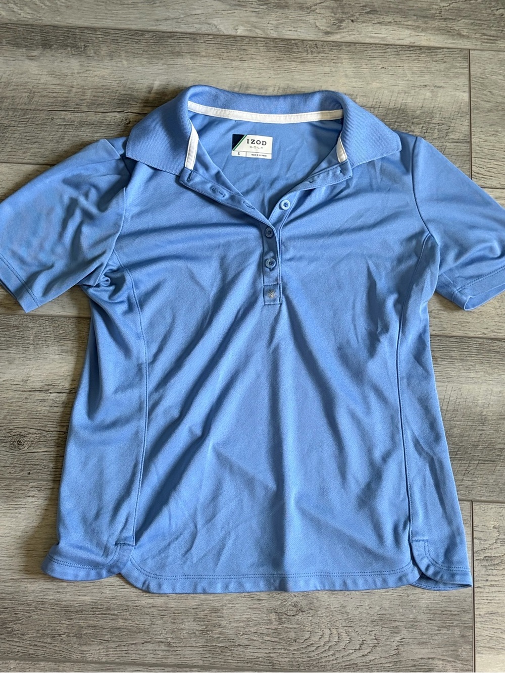 IZOD women’s Light Blue Golf Polo Shirt